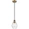 Ballston Cindyrella 6"W Brushed Brass Corded Mini Pendant w/ Seedy Sha