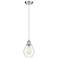 Ballston Cindyrella 6"W Brushed Nickel Corded Mini Pendant w/ Clear Sh