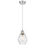 Ballston Cindyrella 6"W Brushed Nickel Corded Mini Pendant w/ Seedy Sh