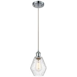 Ballston Cindyrella 6"W Polished Chrome Corded Mini Pendant w/ Seedy S