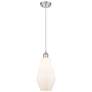 Ballston Cindyrella 7"W Brushed Nickel Cord Mini Pendant Cased White S