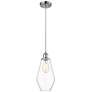 Ballston Cindyrella 7"W Polished Chrome Corded Mini Pendant w/ Clear S