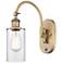 Ballston Clymer 5" Incandescent Sconce - Brass Finish - Clear Shade