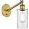 Ballston Clymer 5" Incandescent Sconce - Brass Finish - Clear Shade