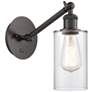 Ballston Clymer 5" Incandescent Sconce - Bronze Finish - Clear Shade