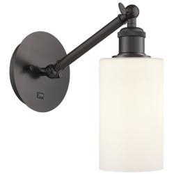 Ballston Clymer 5" Incandescent Sconce - Bronze Finish - Matte White S