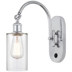 Ballston Clymer 5" Incandescent Sconce - Chrome Finish - Clear Shade