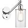 Ballston Clymer 5" Incandescent Sconce - Chrome Finish - Clear Shade