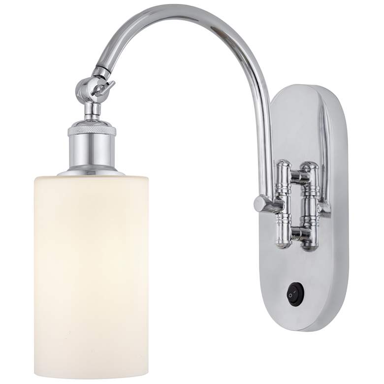 Image 1 Ballston Clymer 5" Incandescent Sconce - Chrome Finish - Matte White S