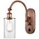 Ballston Clymer 5" Incandescent Sconce - Copper Finish - Clear Shade