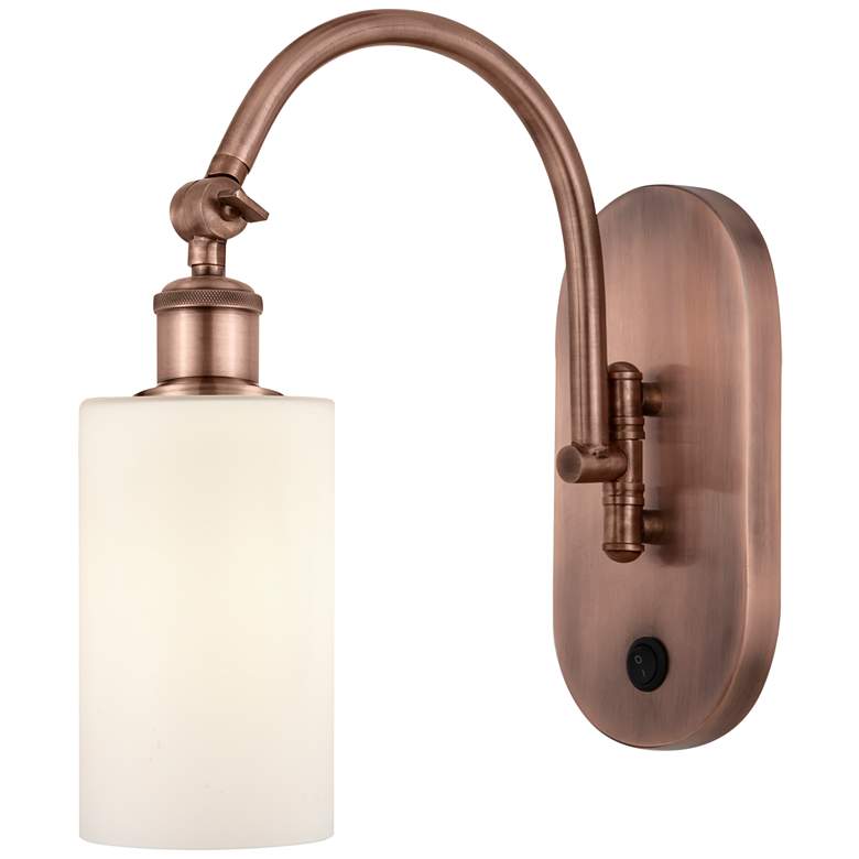 Image 1 Ballston Clymer 5 inch Incandescent Sconce - Copper Finish - Matte White S