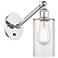 Ballston Clymer 5" Incandescent Sconce - Nickel Finish - Clear Shade