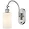 Ballston Clymer 5" Incandescent Sconce - Nickel Finish - Matte White S