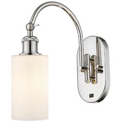 Ballston Clymer 5" Incandescent Sconce - Nickel Finish - Matte White S