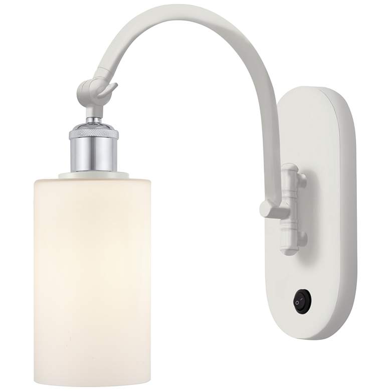 Image 1 Ballston Clymer 5 inch Incandescent Sconce - White &#38; Chrome - Matte Wh