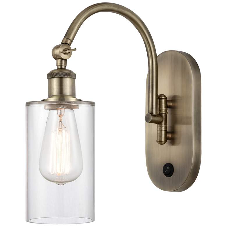 Image 1 Ballston Clymer 5" LED Sconce - Brass Finish - Clear Shade