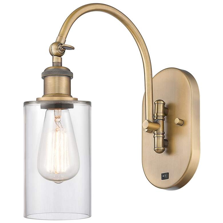 Image 1 Ballston Clymer 5" LED Sconce - Brass Finish - Clear Shade