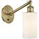 Ballston Clymer 5" LED Sconce - Brass Finish - Matte White Shade