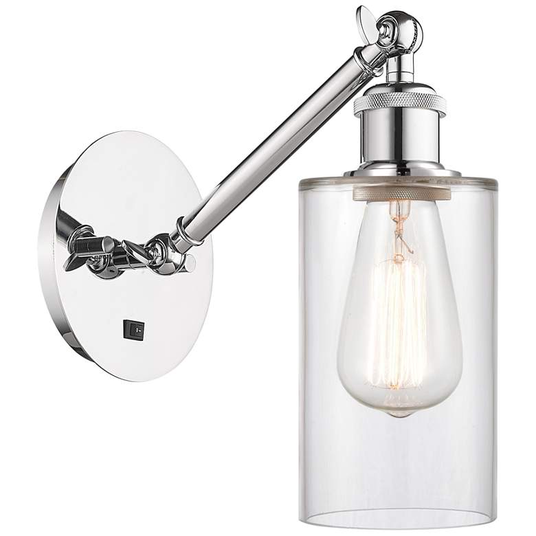 Image 1 Ballston Clymer 5 inch LED Sconce - Chrome Finish - Clear Shade