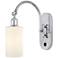 Ballston Clymer 5" LED Sconce - Chrome Finish - Matte White Shade