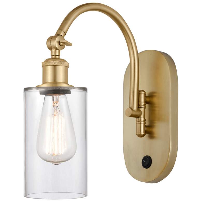 Image 1 Ballston Clymer 5" LED Sconce - Gold Finish - Clear Shade