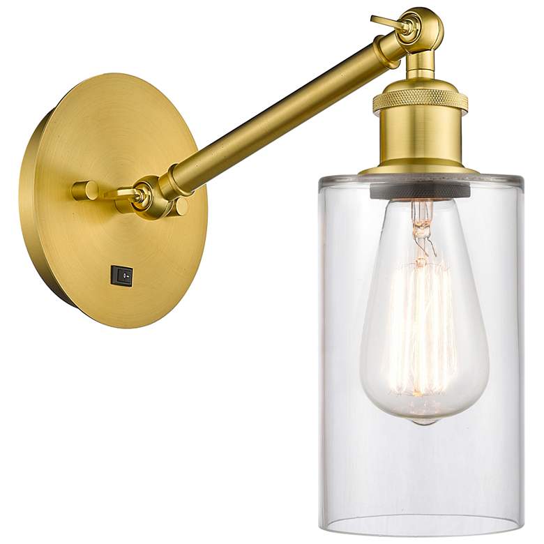 Image 1 Ballston Clymer 5" LED Sconce - Gold Finish - Clear Shade