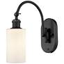 Ballston Clymer 5" LED Sconce - Matte Black Finish - Matte White Shade
