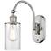 Ballston Clymer 5" LED Sconce - Nickel Finish - Clear Shade