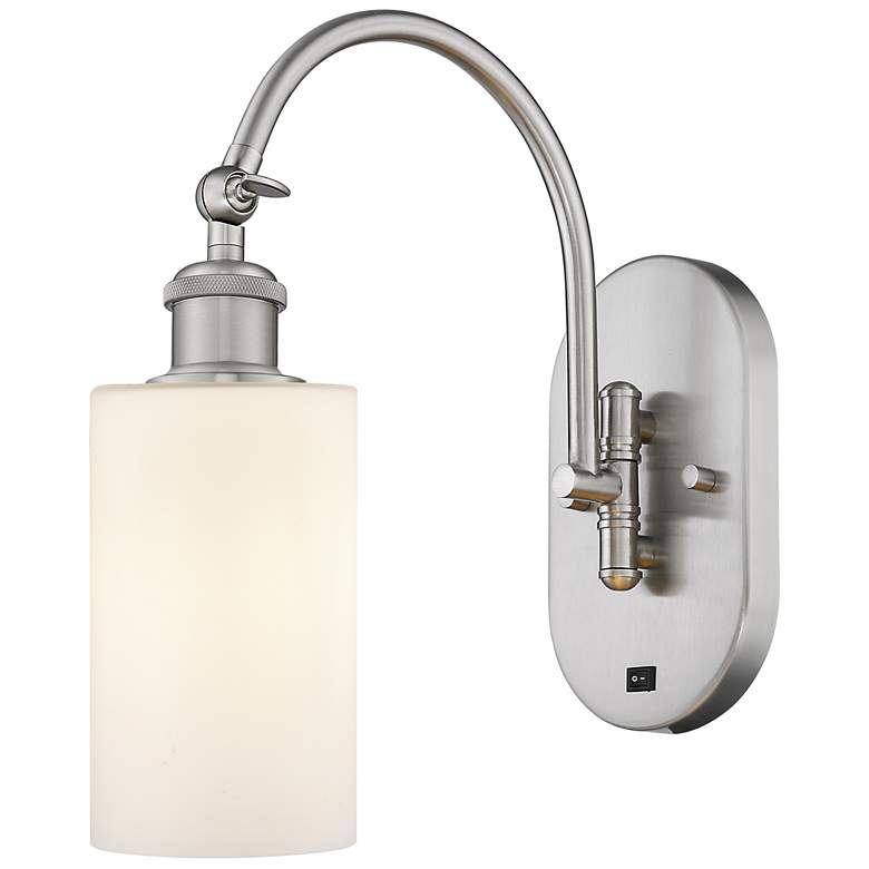 Image 1 Ballston Clymer 5" LED Sconce - Nickel Finish - Matte White Shade