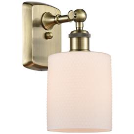 Ballston Cobbleskill 11" High Antique Brass Wall Sconce Ballston Cobbleskill 11" High Antique Brass Wall Sconce