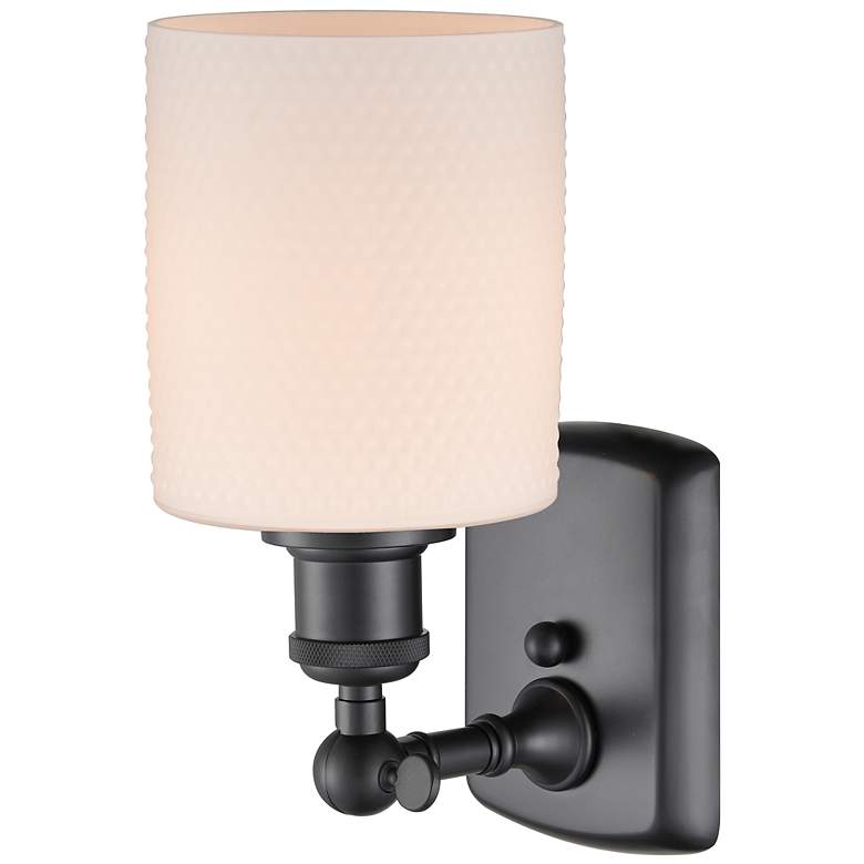Image 3 Ballston Cobbleskill 11" High Matte Black Wall Sconce more views