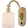 Ballston Cobbleskill 13" High Satin Gold Wall Sconce