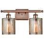 Ballston Cobbleskill 16" 2-Light Antique Copper Bath Light w/ Mercury 