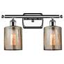 Ballston Cobbleskill 16" 2-Light Chrome Bath Light w/ Mercury Shade