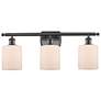 Ballston Cobbleskill 26" 3-Light Bronze Bath Light w/ White Shade