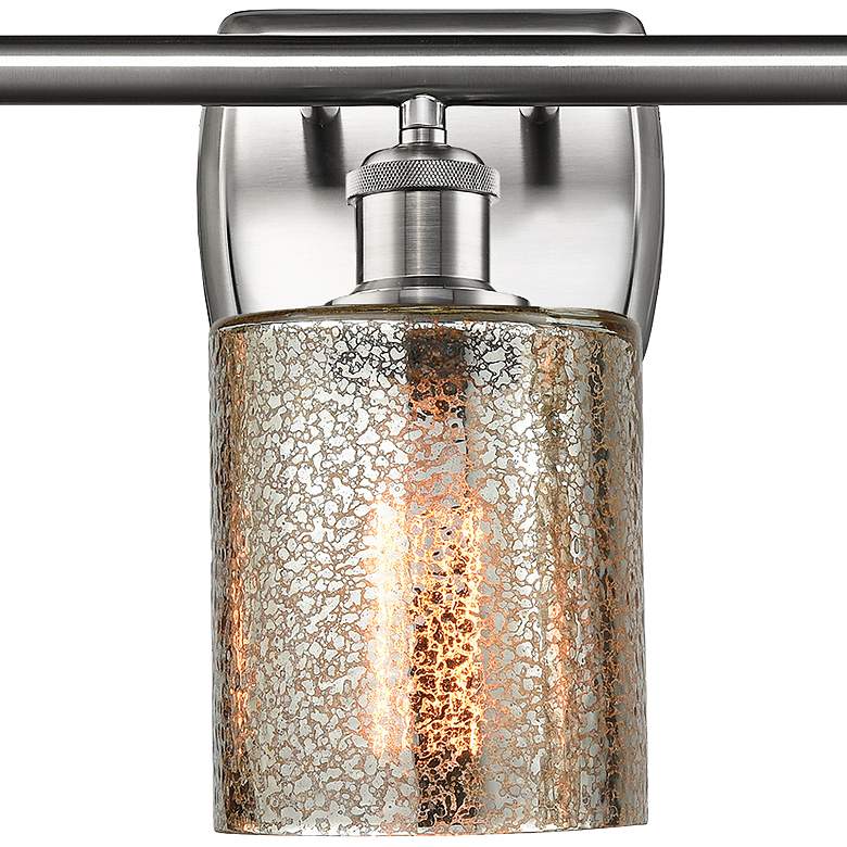 Image 2 Ballston Cobbleskill 26" 3-Light Brushed Nickel Bath Light w/ Mercury more views