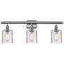 1_Ballston Cobbleskill 26" 3-Light Polished Chrome Bath Light w/ Clear S