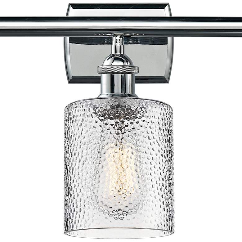 Image 2 Ballston Cobbleskill 26" 3-Light Polished Chrome Bath Light w/ Clear S more views