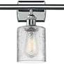 2_Ballston Cobbleskill 26" 3-Light Polished Chrome Bath Light w/ Clear S more views