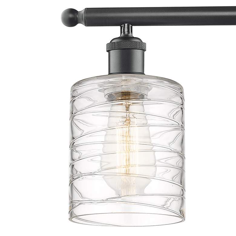 Image 2 Ballston Cobbleskill 26" Wide Matte Black 3-Light Bath Light more views