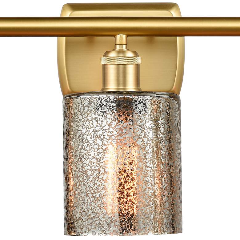Image 2 Ballston Cobbleskill 26" Wide Satin Gold 3-Light Bath Light more views