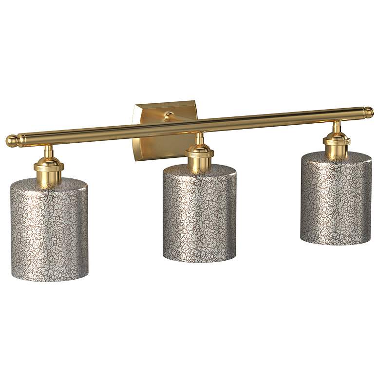 Image 6 Ballston Cobbleskill 26" Wide Satin Gold 3-Light Bath Light more views
