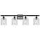 Ballston Cobbleskill 36" 4-Light Bronze Bath Light w/ Clear Shade