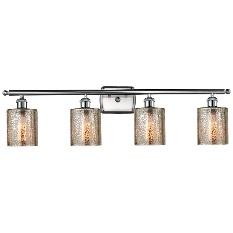 Image 1 Ballston Cobbleskill 36" 4-Light Brushed Nickel Bath Light w/ Mercury