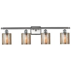 Ballston Cobbleskill 36" 4-Light Brushed Nickel Bath Light w/ Mercury