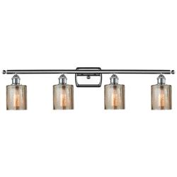 Ballston Cobbleskill 36" 4-Light Chrome Bath Light w/ Mercury Shade