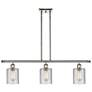 Ballston Cobbleskill 36"W 3 Light Polished Nickel Island Light Clear S
