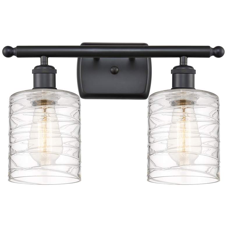 Image 1 Ballston Cobbleskill 5" 2 Light 16" LED Bath Light - Black - Deco