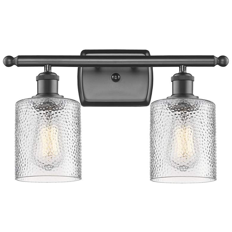 Image 1 Ballston Cobbleskill 5" 2 Light 16" LED Bath Light - Bronze - Cle