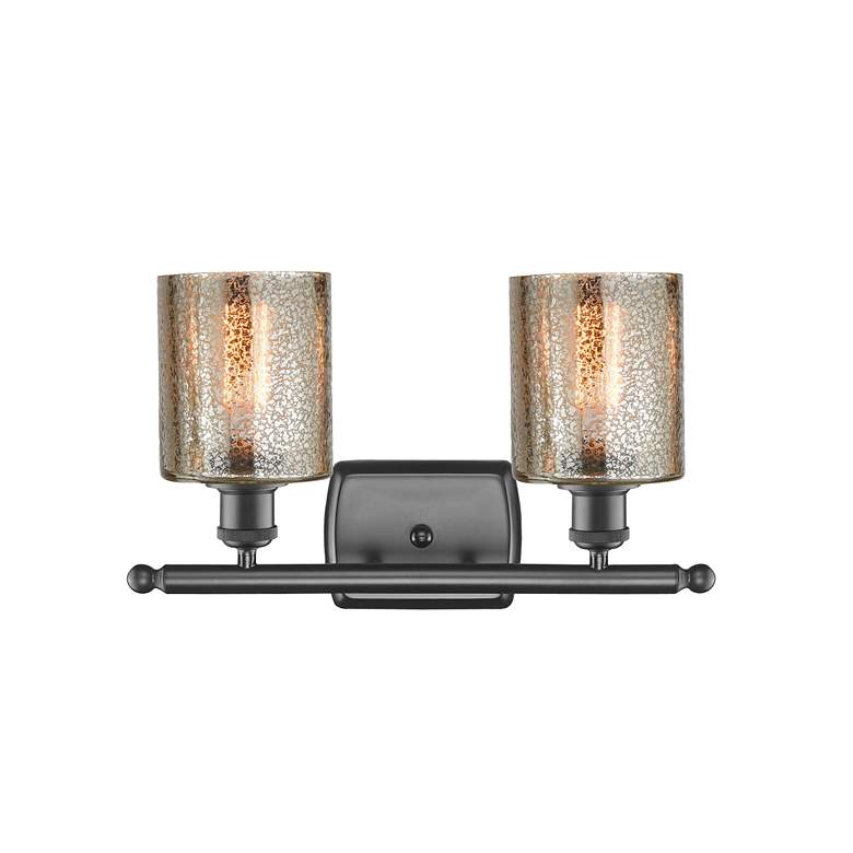 Image 2 Ballston Cobbleskill 5" 2 Light 16" LED Bath Light - Bronze - Mer more views